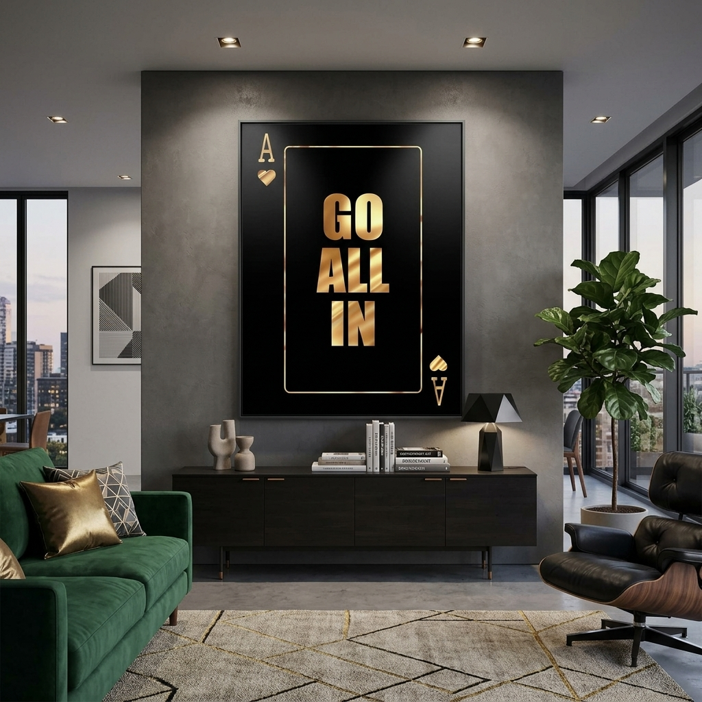 Um alle zu motivieren, in Motivations-Leinwand-Wand-Kunstdruck
