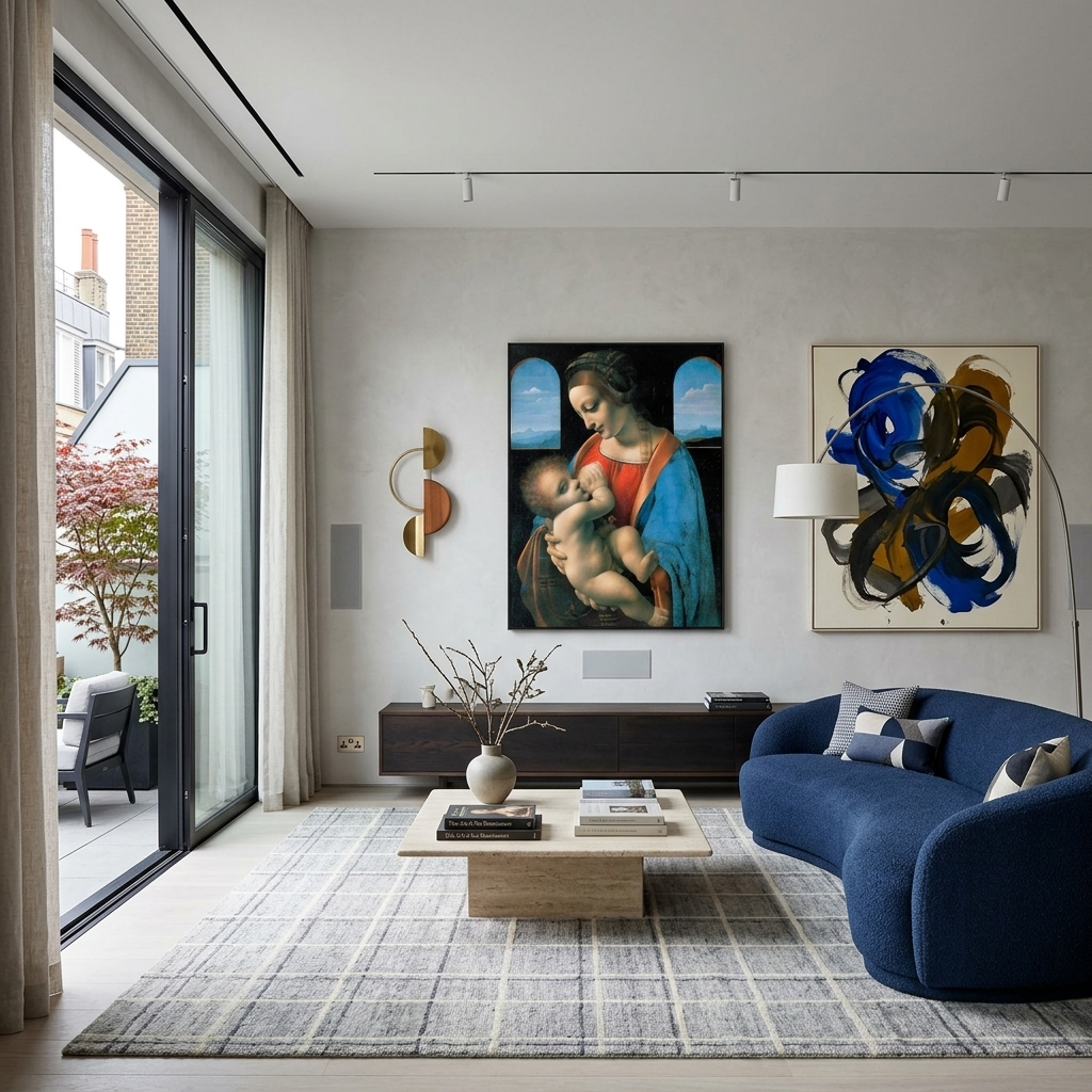 Reproduktion Madonna Litta Reproduktion Leinwand Wand Kunstdruck