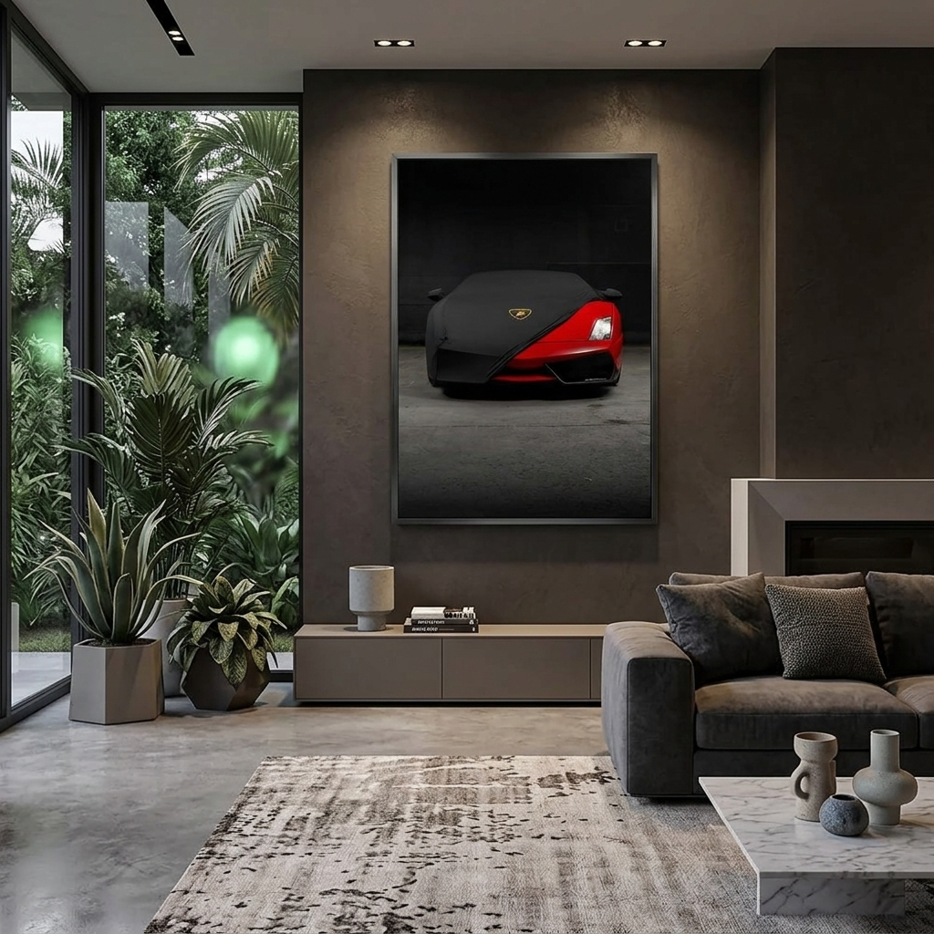 Leinwandbild „Lamborghini Red“