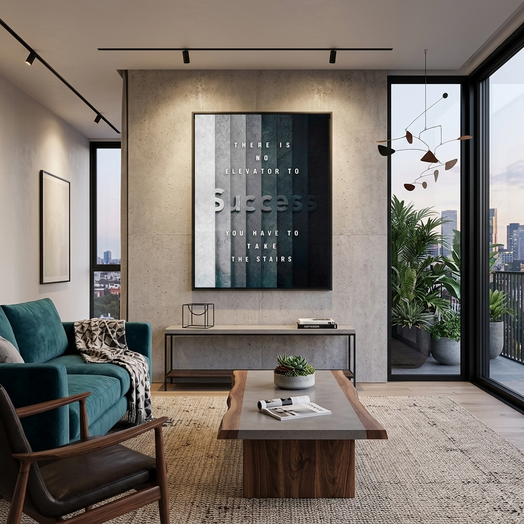 Motivierendes Wandbild auf Leinwand, Motivierendes Zitat
