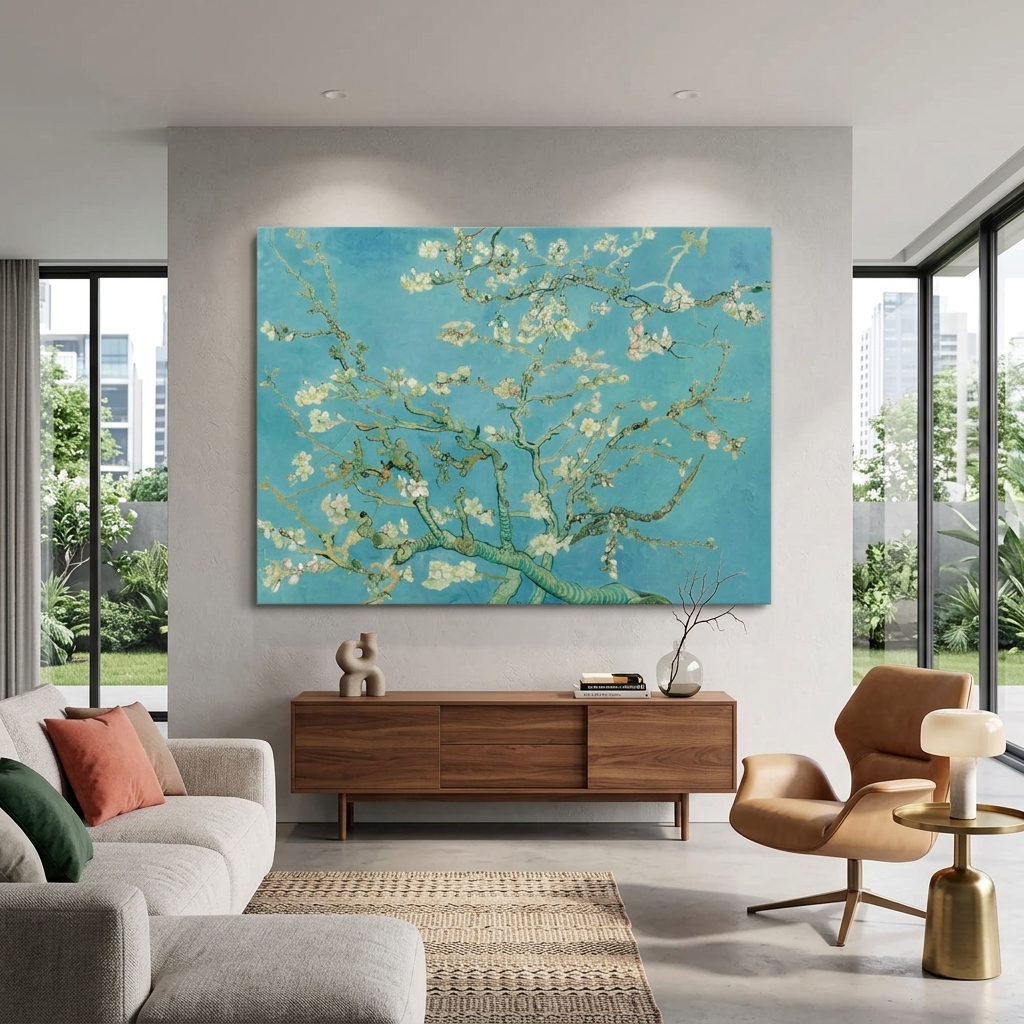Reproduktion Mandelblüten Vincent van Gogh Reproduktion Leinwand Wand Kunstdruck