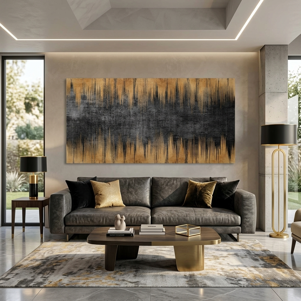 Vertikale Linien auf dunkelgrauem Hintergrund Abstraktion Leinwand Wand Kunstdruck