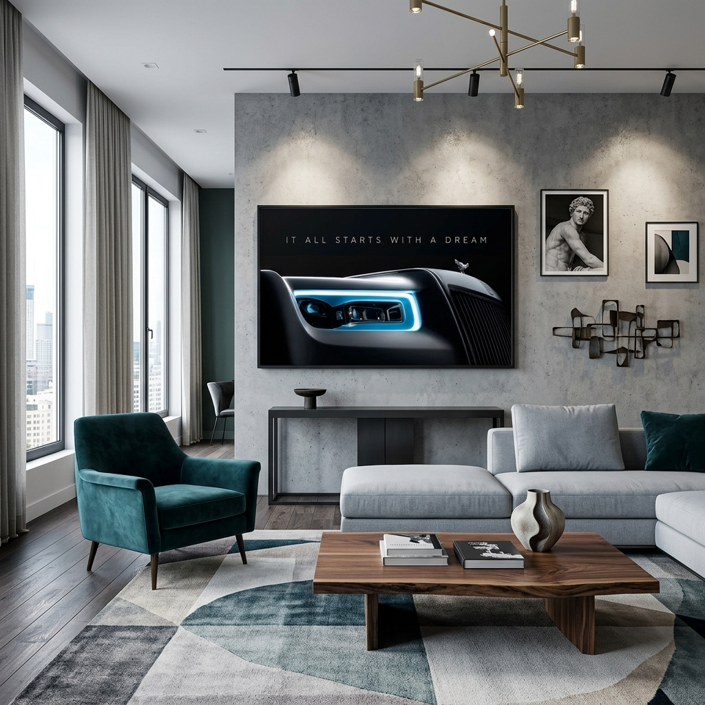 Um zu motivieren: Es beginnt alles mit einem Traum, Motivierender Kunstdruck auf Leinwand
