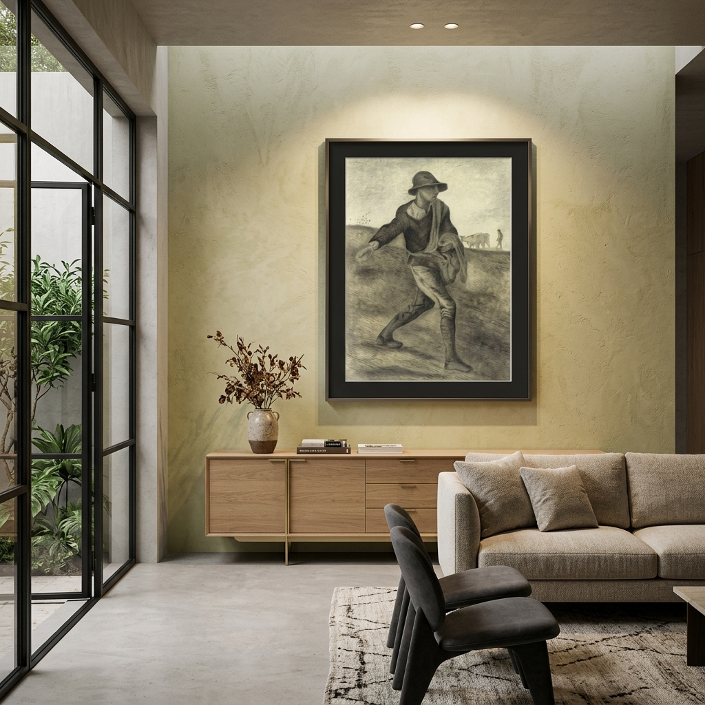 Reproduktion von Van Goghs „Der Sämann“, Reproduktion auf Leinwand, Kunstdruck