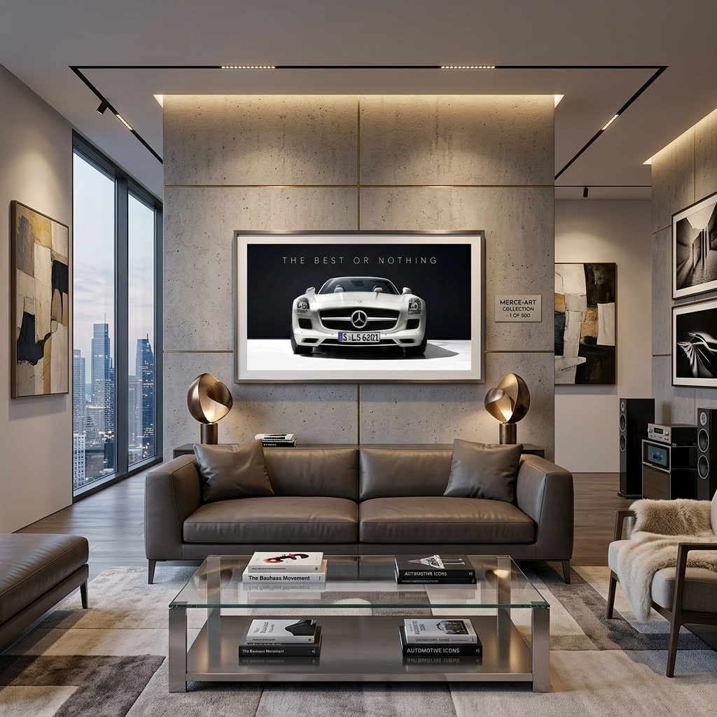 Um zu motivieren: Das Beste oder nichts, Mercedes, motivierender Leinwand-Kunstdruck