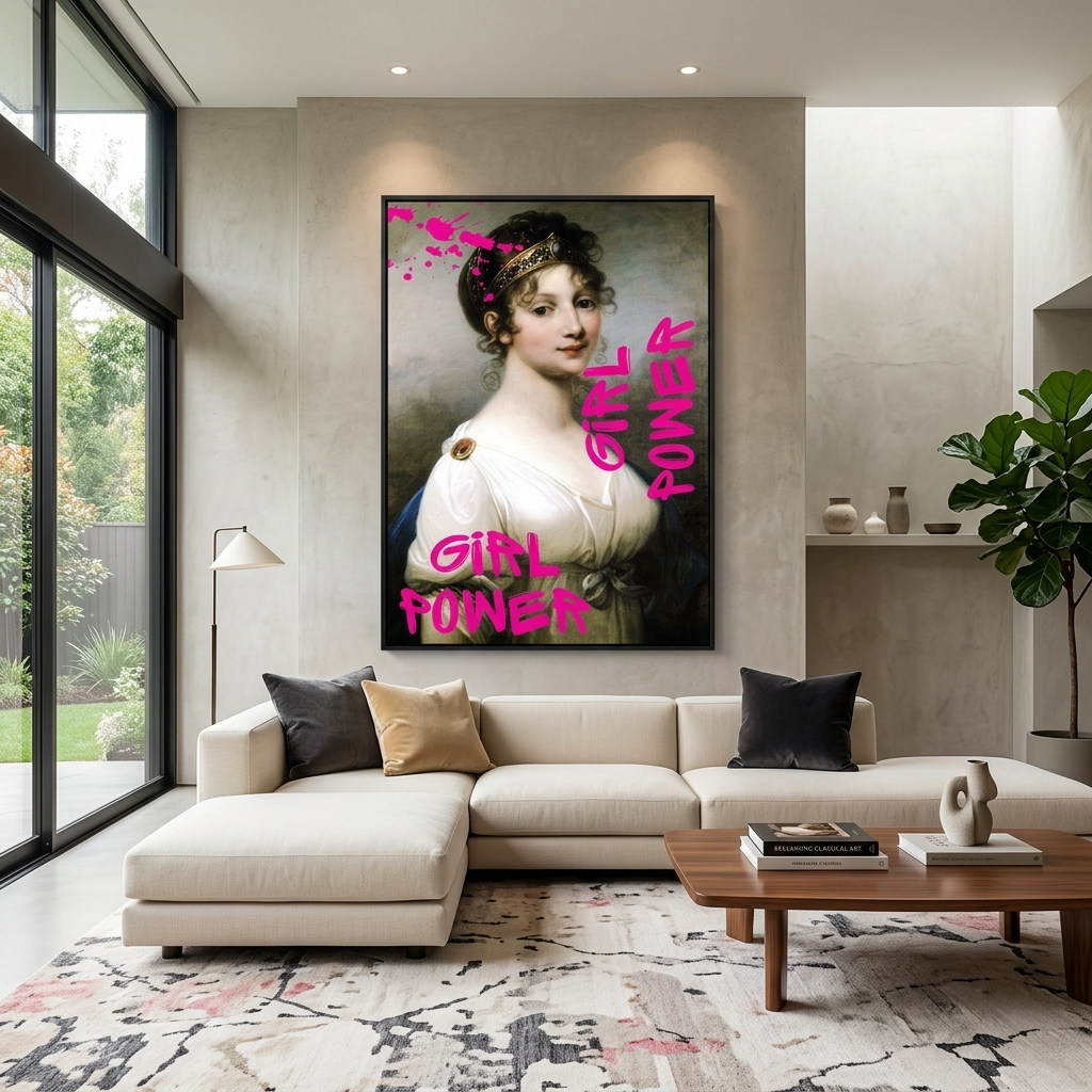 Kunstdruck auf Leinwand, Louise. Frauenpower
