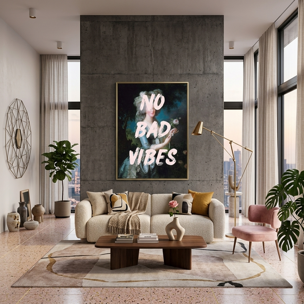 Leinwandbild „No bad vibes“