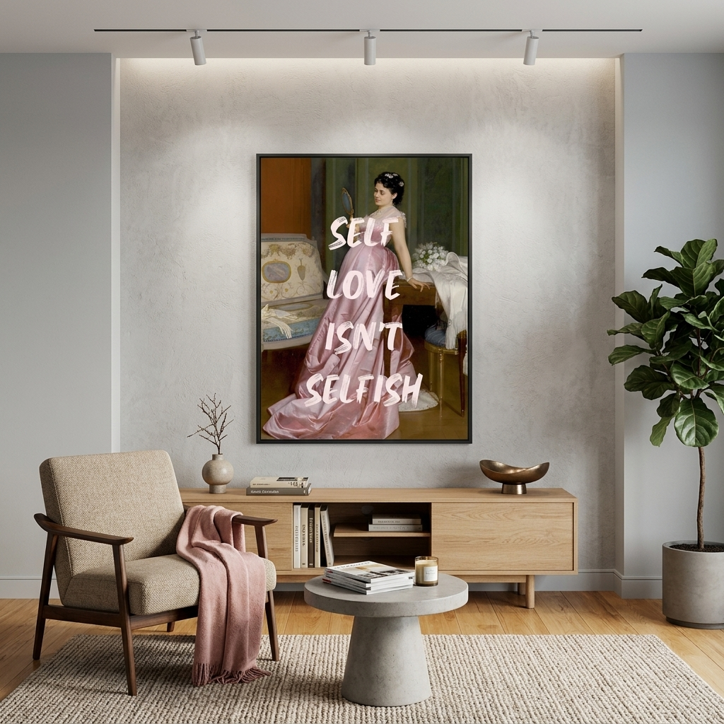 Leinwandbild „Selbstliebe ist nicht egoistisch“