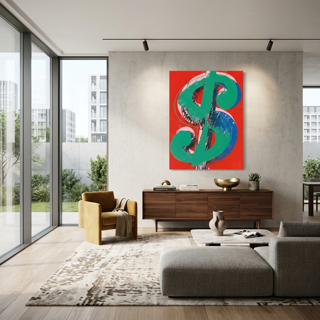Reproduktion Papier Dollar Reproduktion Leinwand Wand Kunstdruck