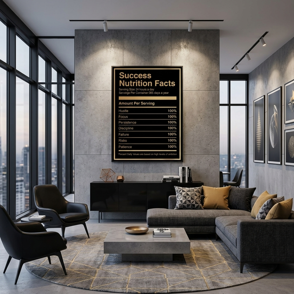 Zur Motivation Ernährungsfakten Motivierender Leinwand-Wand-Kunstdruck