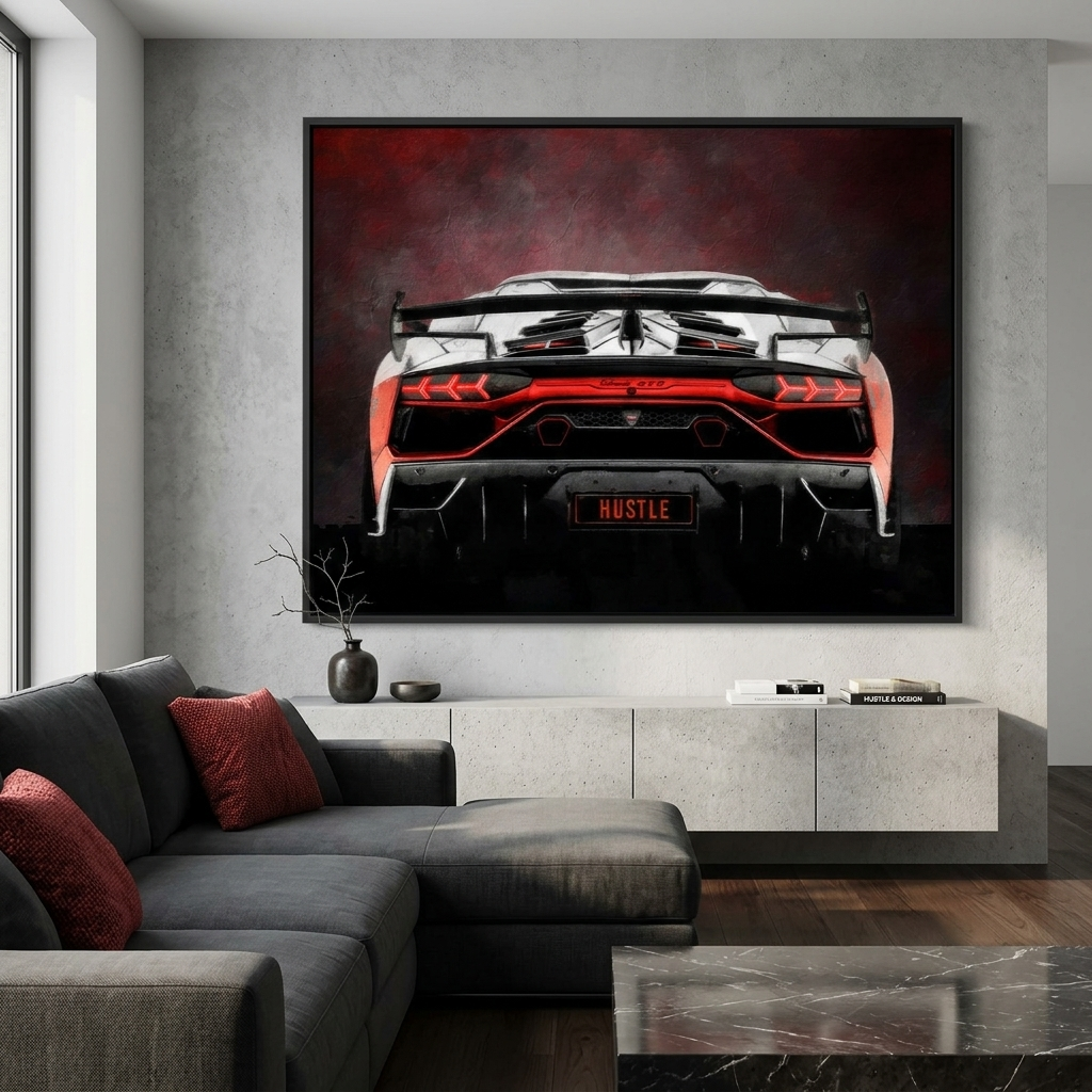 Leinwandbild „Roter Ferrari“