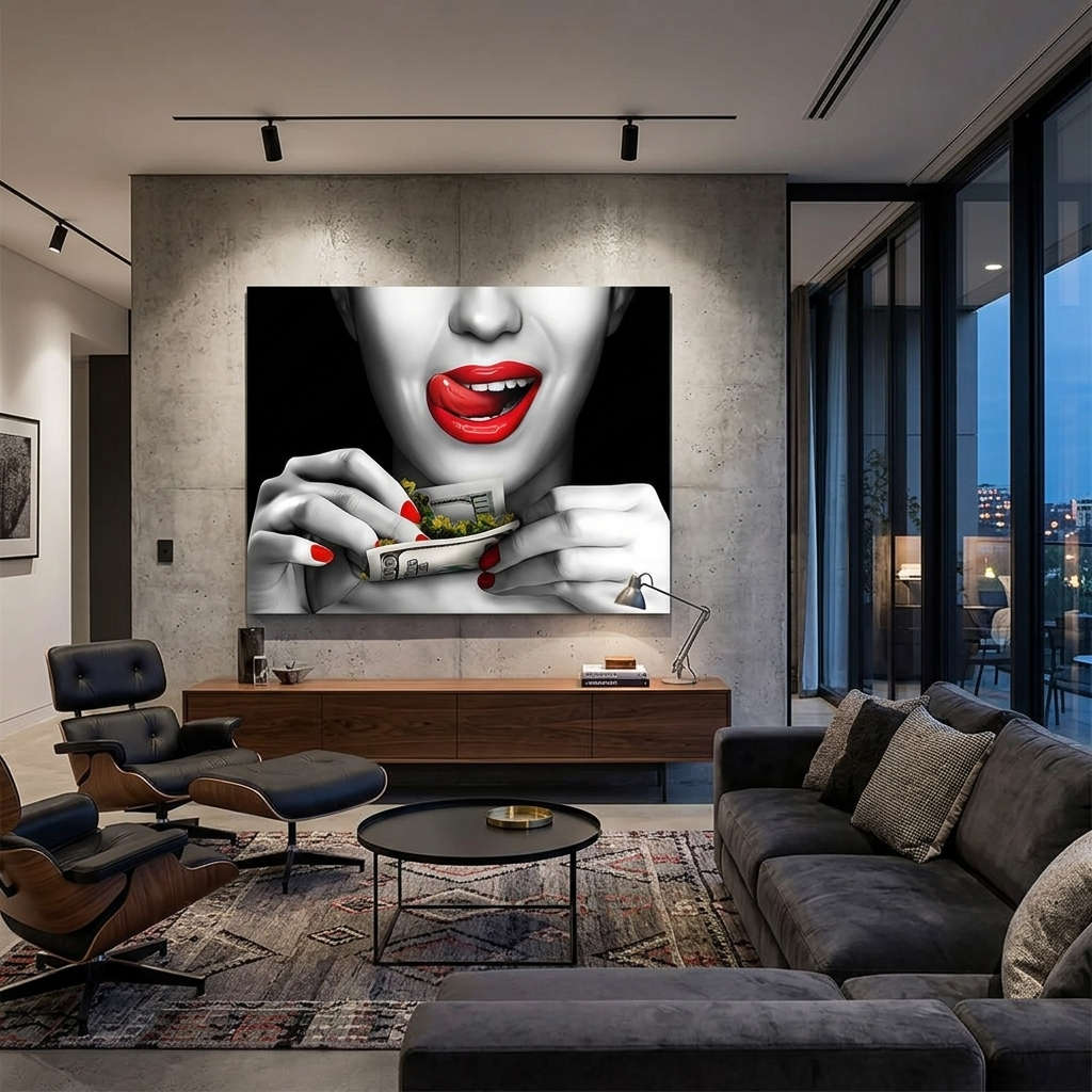 „DON'T STOP KEEP GOING“ – motivierender Kunstdruck auf Leinwand
