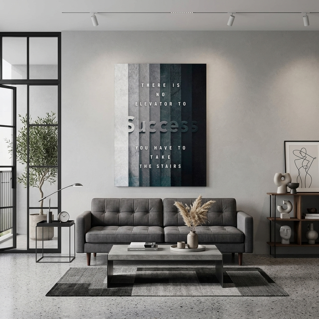 Motivierendes Wandbild auf Leinwand, Motivierendes Zitat