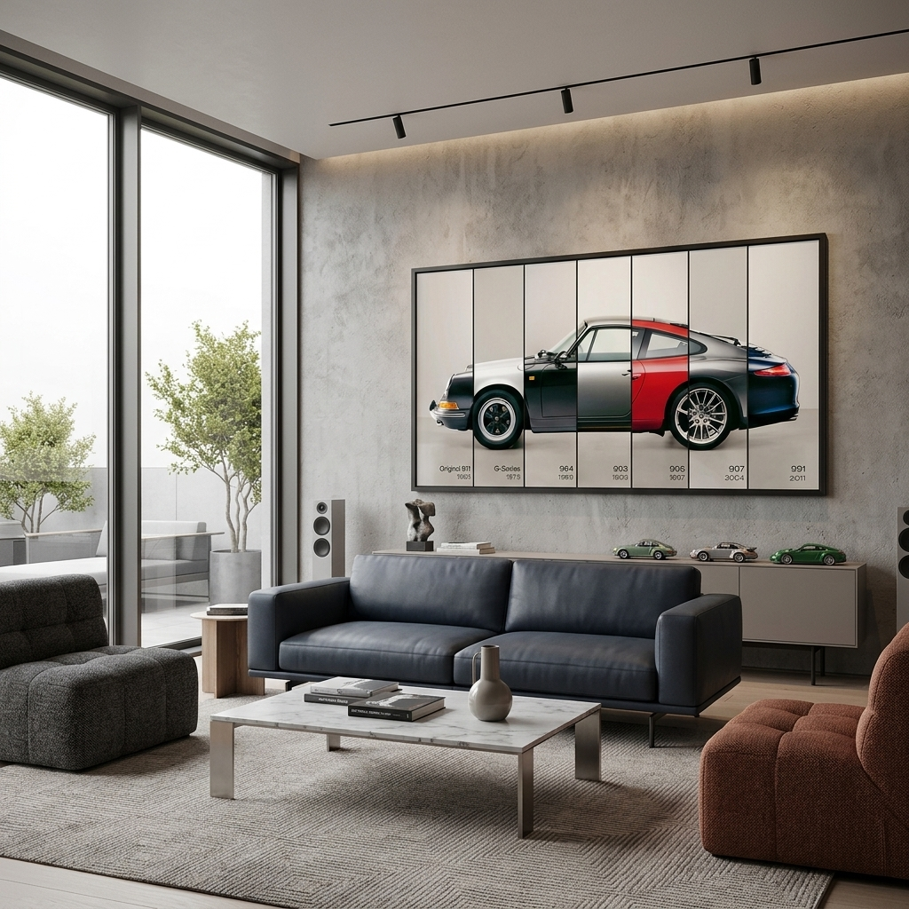 Leinwandbild „Diverse Porsche-Teile“