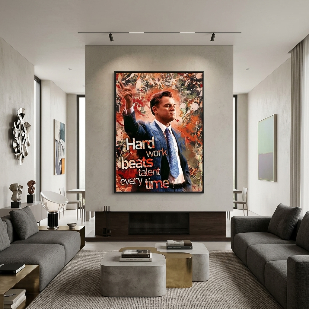 „DON'T STOP KEEP GOING“ – motivierender Kunstdruck auf Leinwand