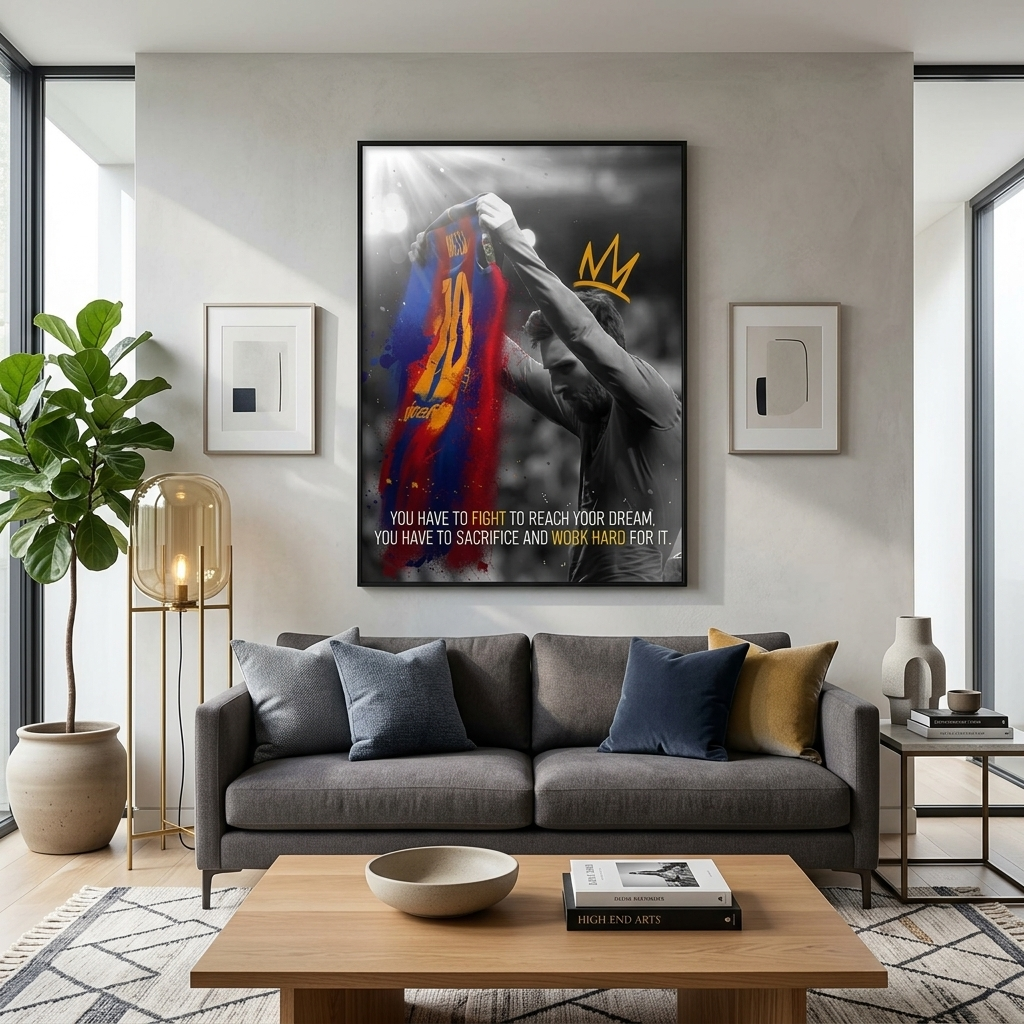 „DON'T STOP KEEP GOING“ – motivierender Kunstdruck auf Leinwand