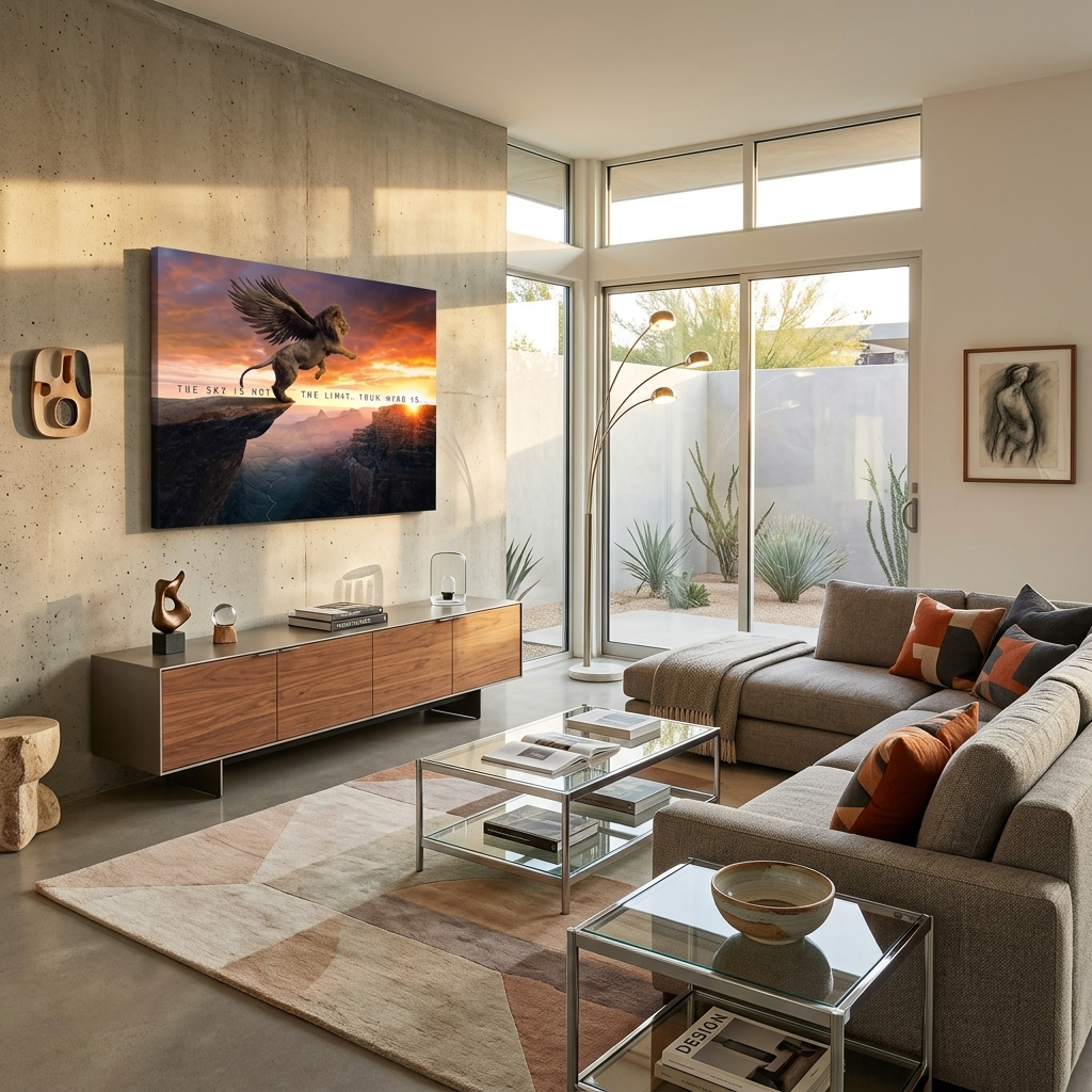 „DON'T STOP KEEP GOING“ – motivierender Kunstdruck auf Leinwand