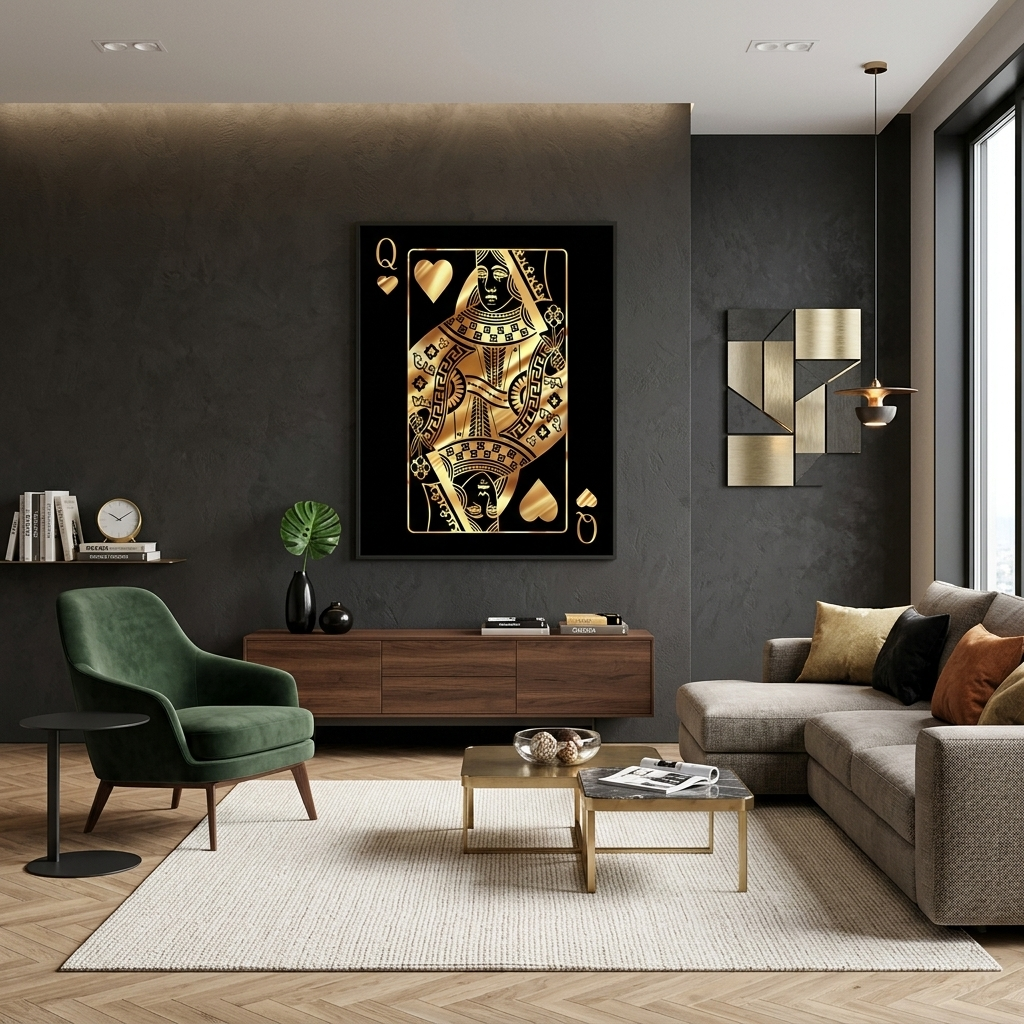 Um Königin zu motivieren, motivierender Kunstdruck auf Leinwand