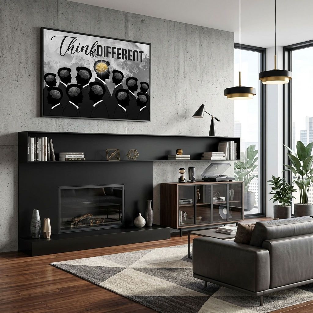 „DON'T STOP KEEP GOING“ – motivierender Kunstdruck auf Leinwand