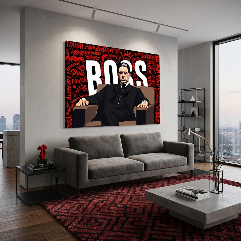 Tony Montana's boss Motivational Canvas Wall Art Print