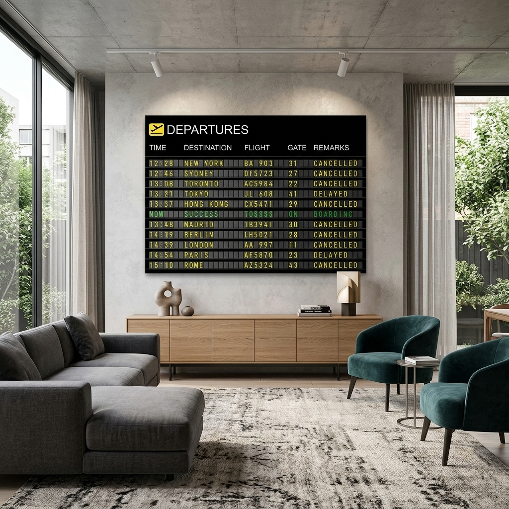 „DON'T STOP KEEP GOING“ – motivierender Kunstdruck auf Leinwand