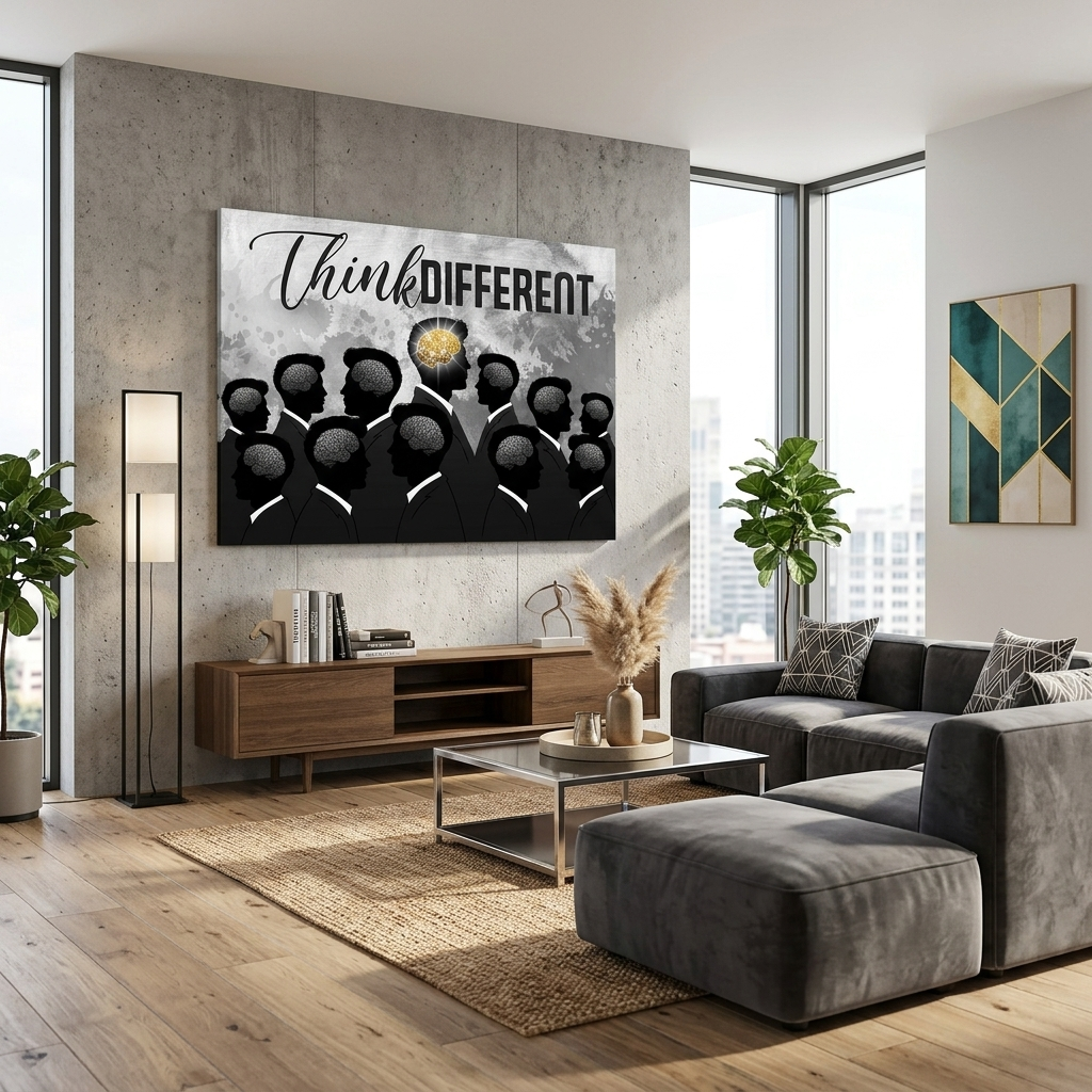 „DON'T STOP KEEP GOING“ – motivierender Kunstdruck auf Leinwand