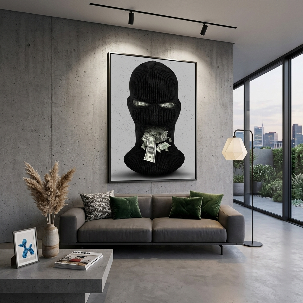 Money Gang Motivational Canvas Wall Art Print