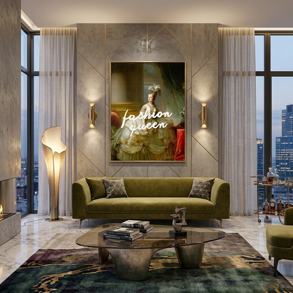 Kunstdruck auf Leinwand, Motiv „Fashion Queen“ (Kopie)