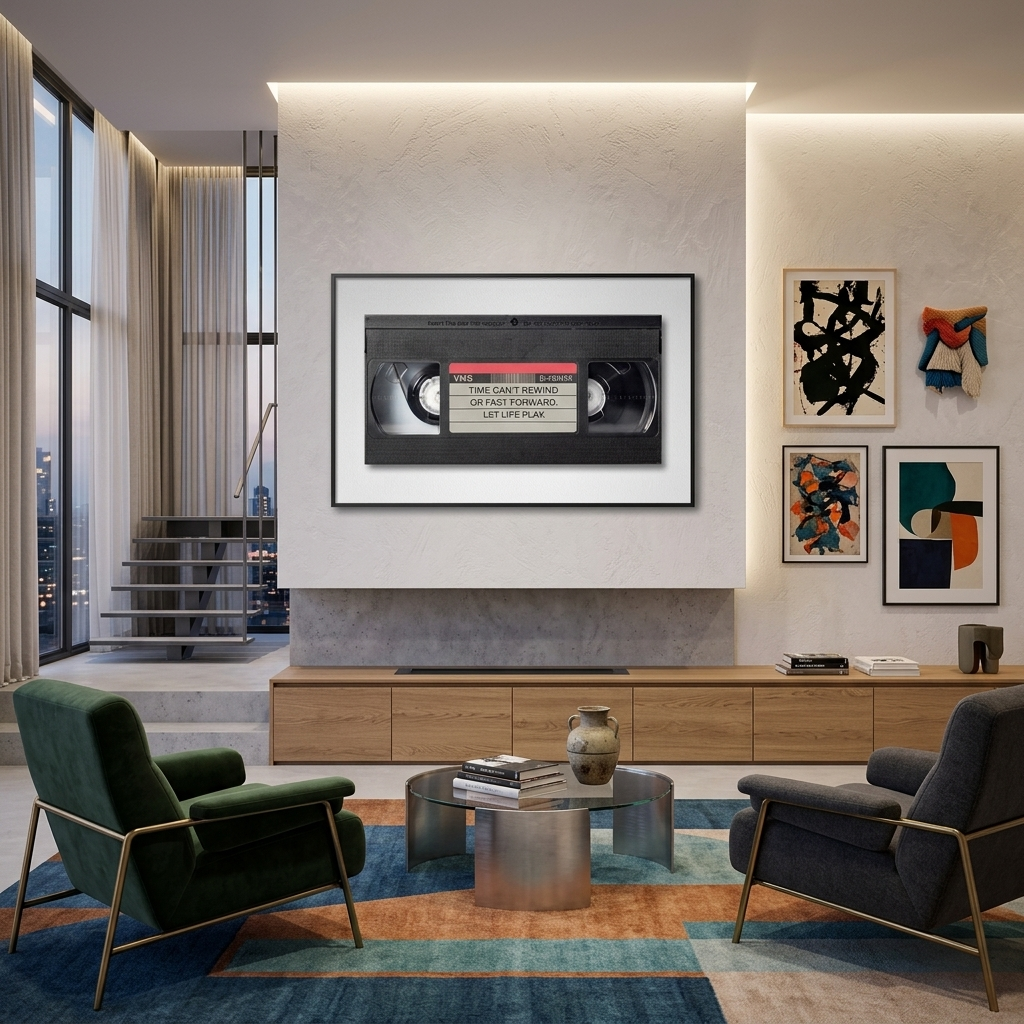 Um zu motivieren, kann die Zeit nicht zurückgedreht werden. Motivierender Kunstdruck auf Leinwand.