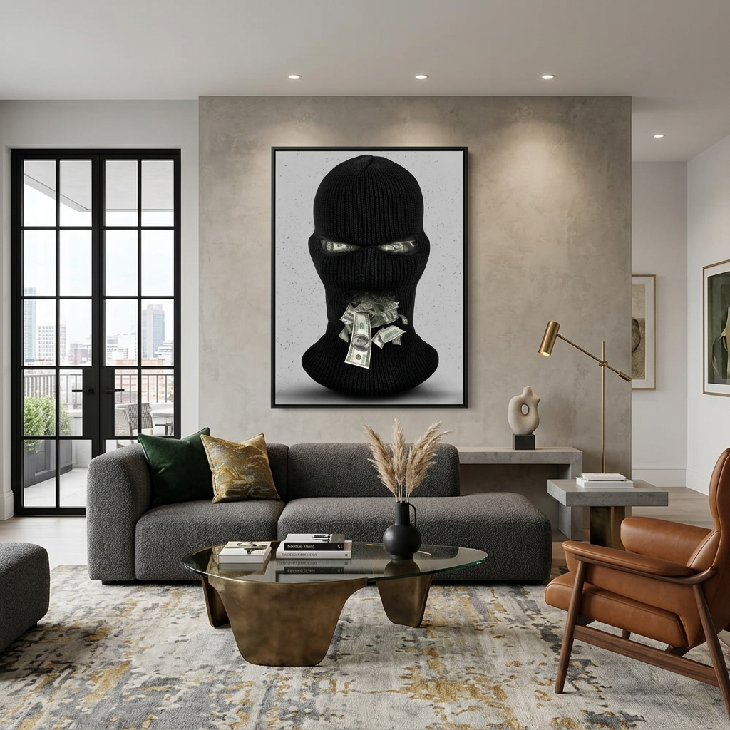 Money Gang Motivational Canvas Wall Art Print
