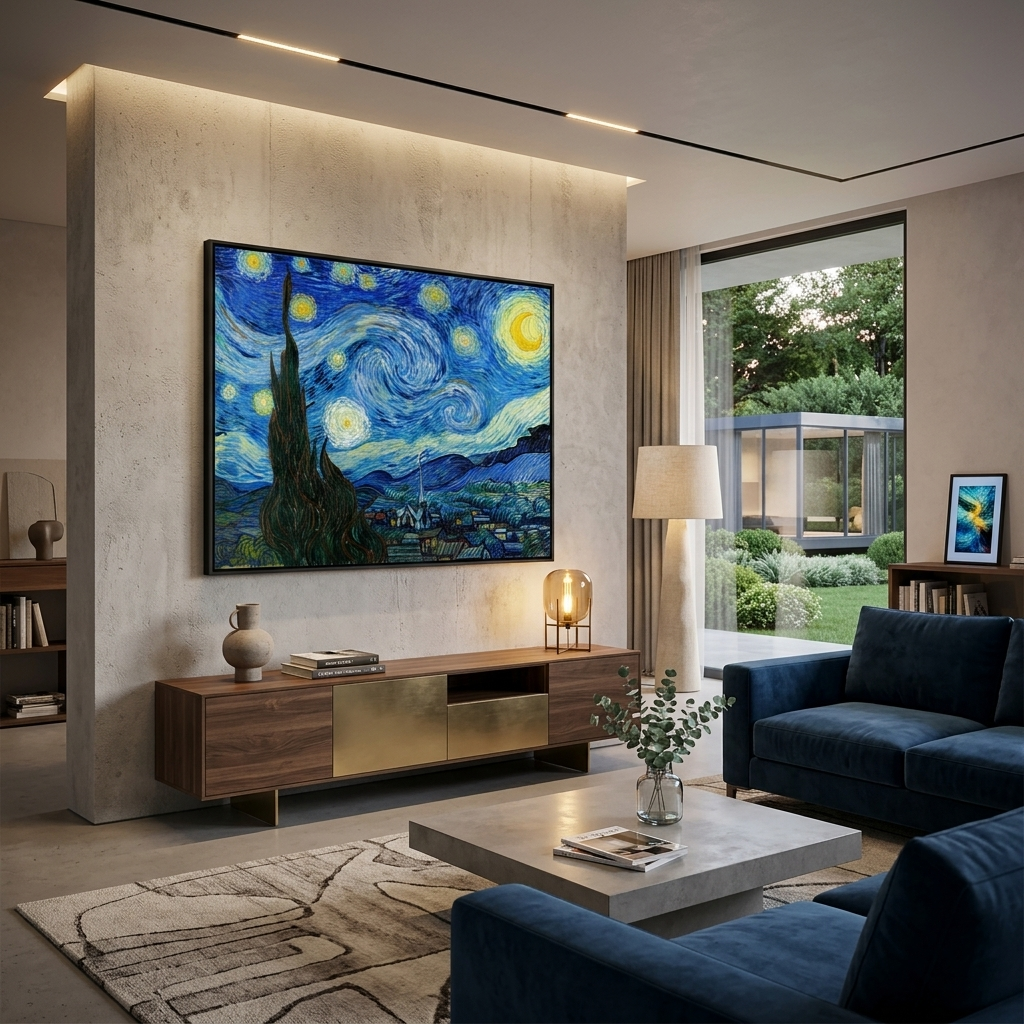 Reproduktion Sternennacht Reproduktion Leinwand Wand Kunstdruck