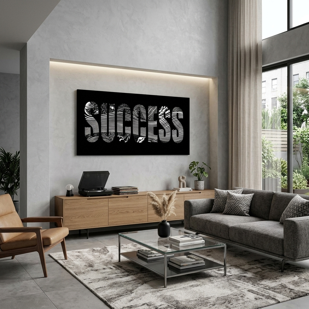 For Motivation Success Motivational Canvas Wall Art Print