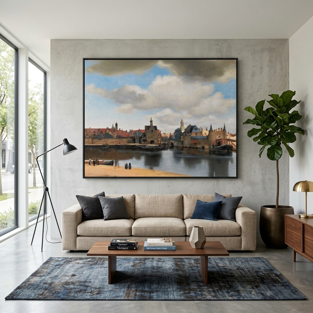 Reproduktion Delta View Reproduktion Leinwand Wand Kunstdruck