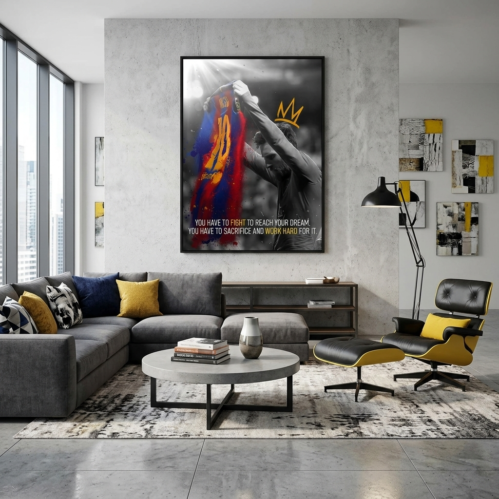 „DON'T STOP KEEP GOING“ – motivierender Kunstdruck auf Leinwand