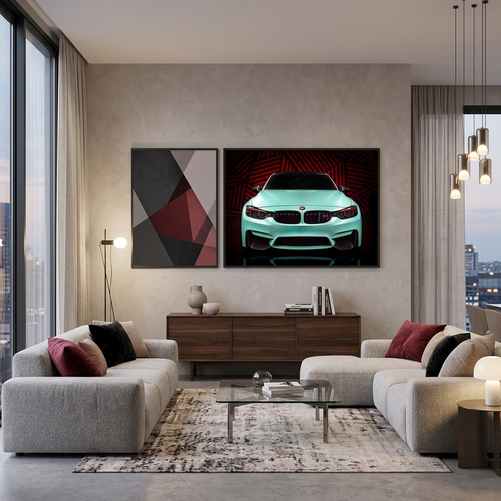 BMW M4 Leinwand-Kunstdruck