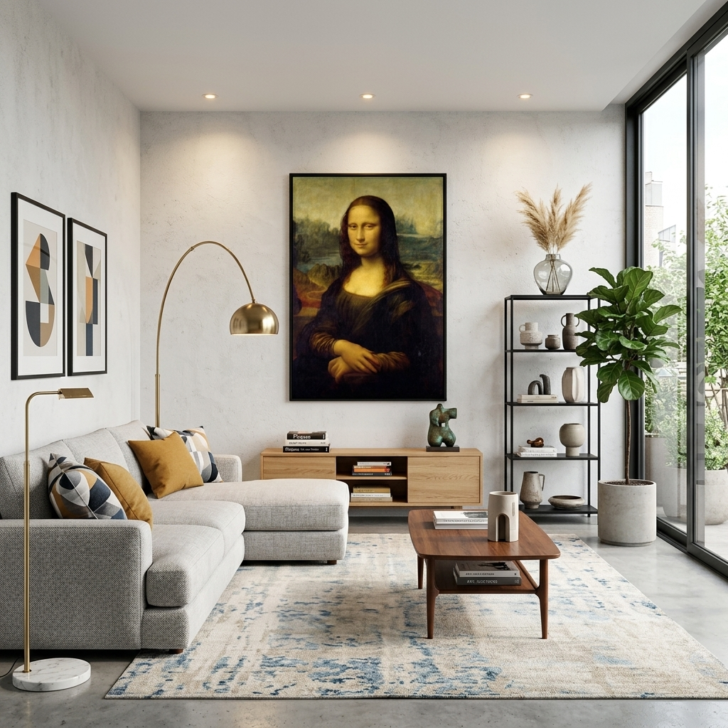 Mona Lisa Leonardo Da Vinci Reproduktion Leinwand Wand Kunstdruck