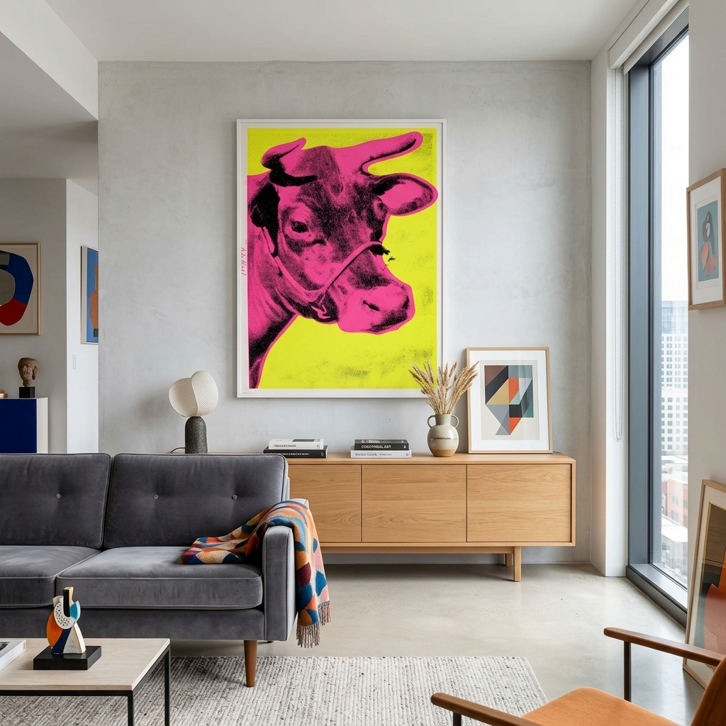 Reproduktion Kuh Reproduktion Leinwand Wand Kunstdruck