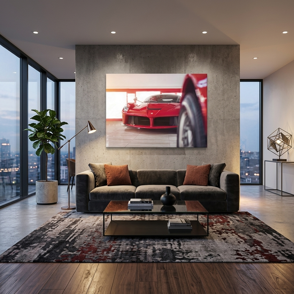 Leinwandbild „Roter Ferrari“