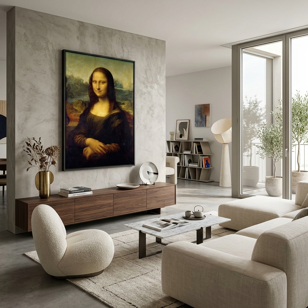 Mona Lisa Leonardo Da Vinci Reproduktion Leinwand Wand Kunstdruck