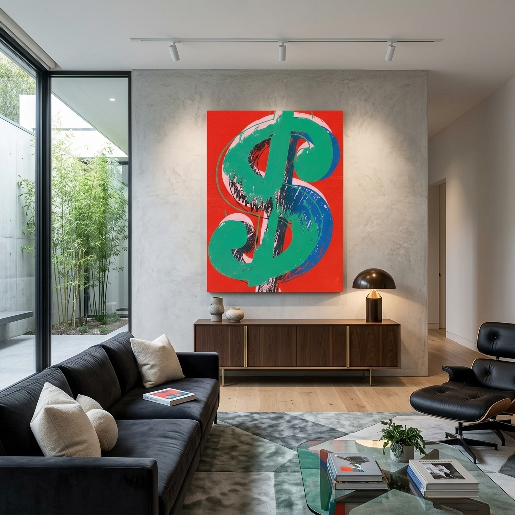 Reproduktion Papier Dollar Reproduktion Leinwand Wand Kunstdruck