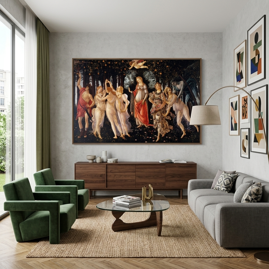 Reproduktion Botticelli Frühling Reproduktion Leinwand Wand Kunstdruck