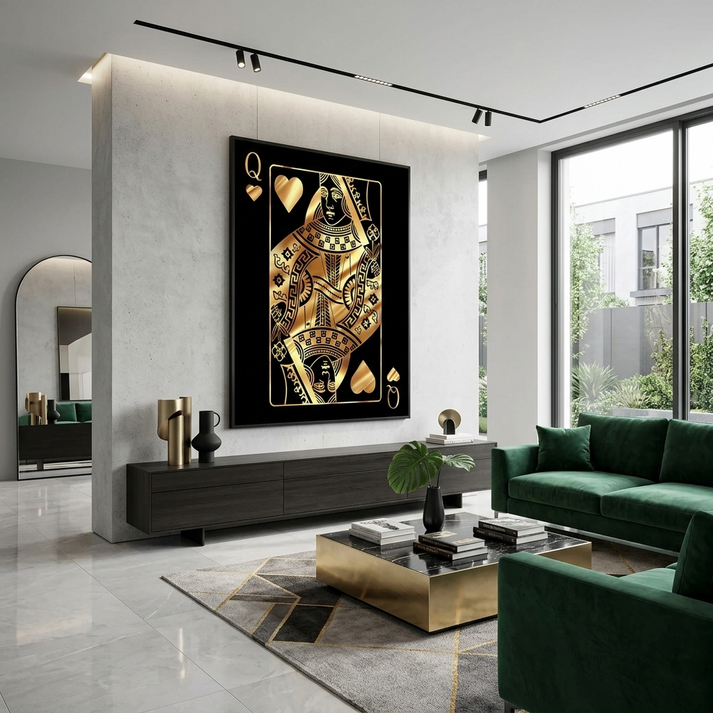 Um Königin zu motivieren, motivierender Kunstdruck auf Leinwand