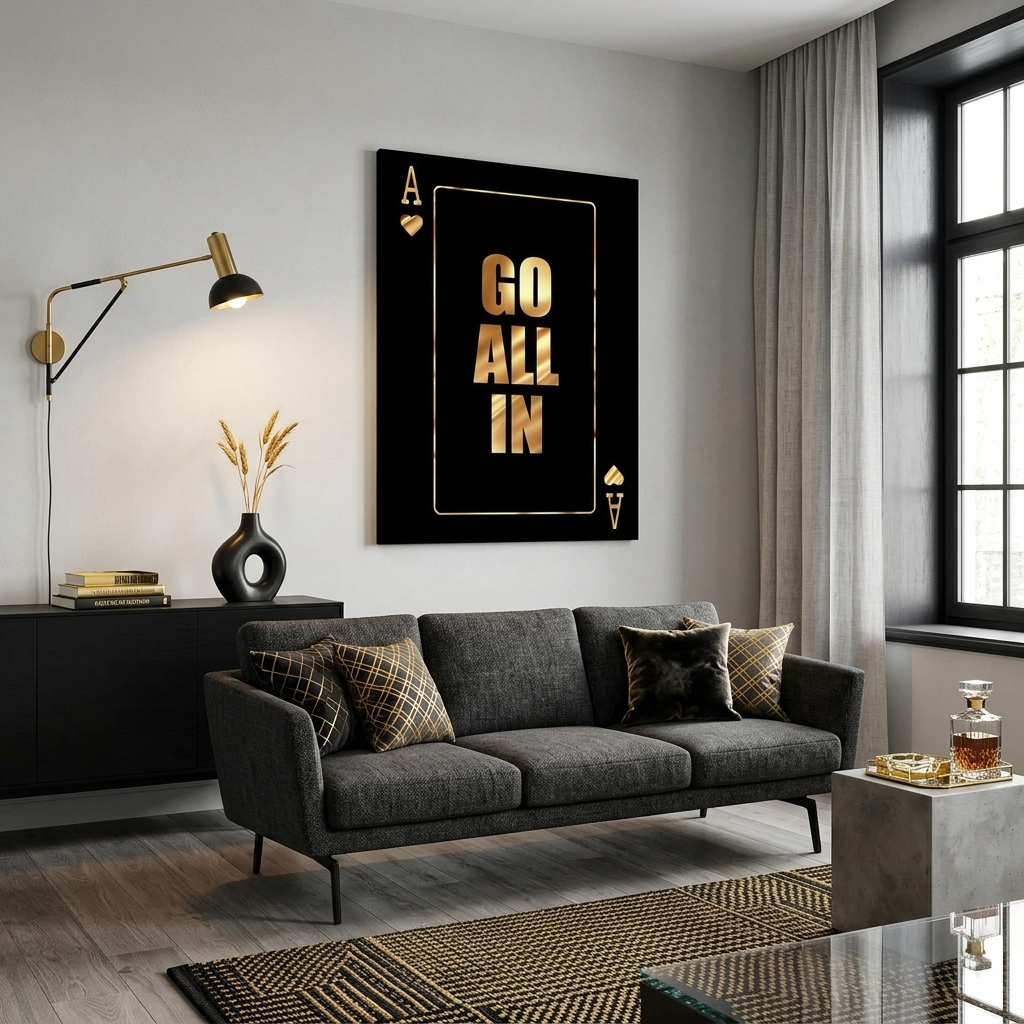 Um alle zu motivieren, in Motivations-Leinwand-Wand-Kunstdruck