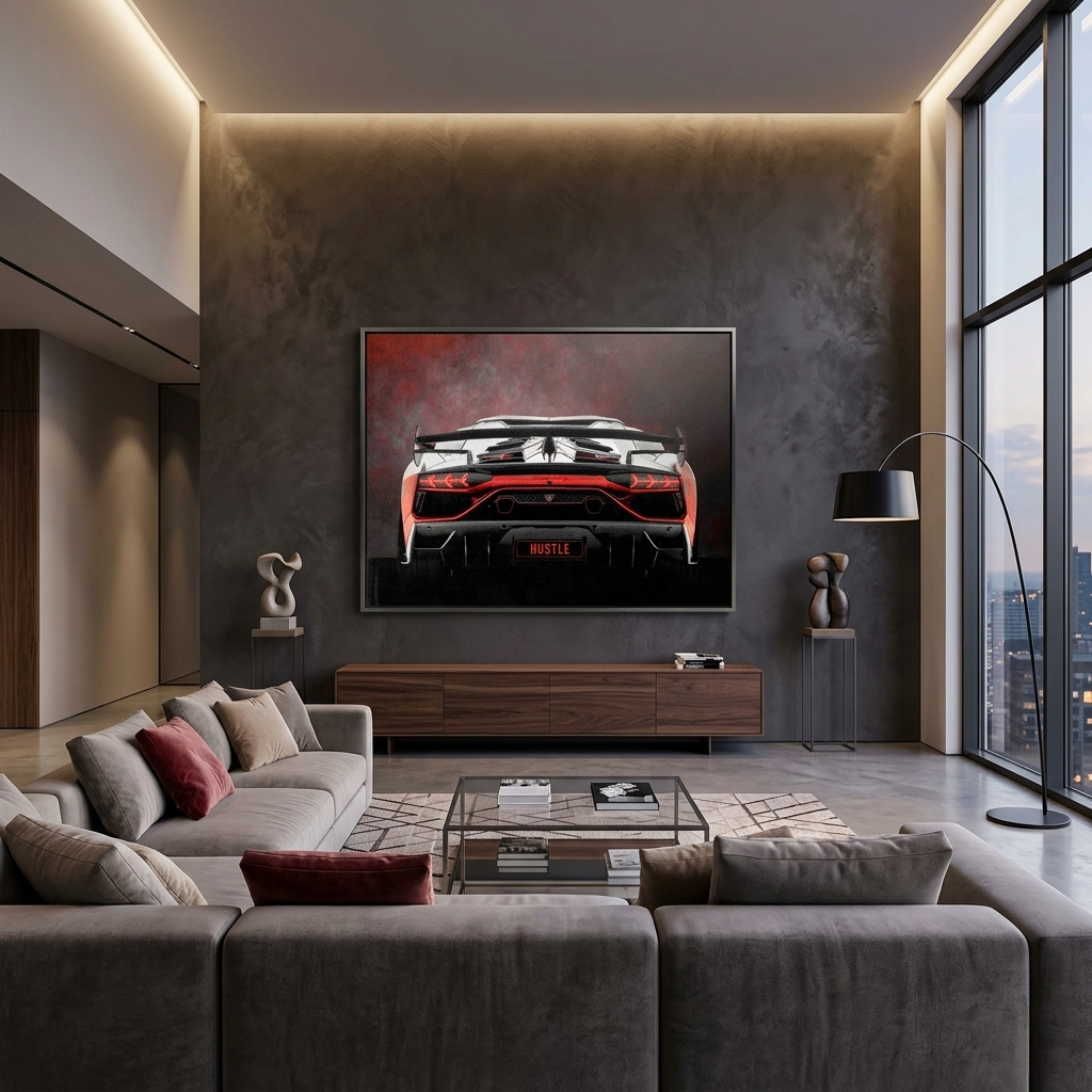 Leinwandbild „Roter Ferrari“