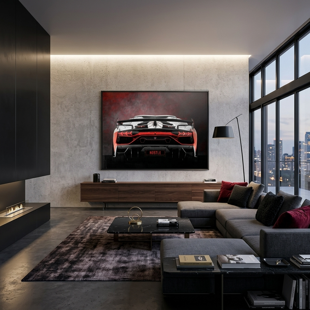 Leinwandbild „Roter Ferrari“