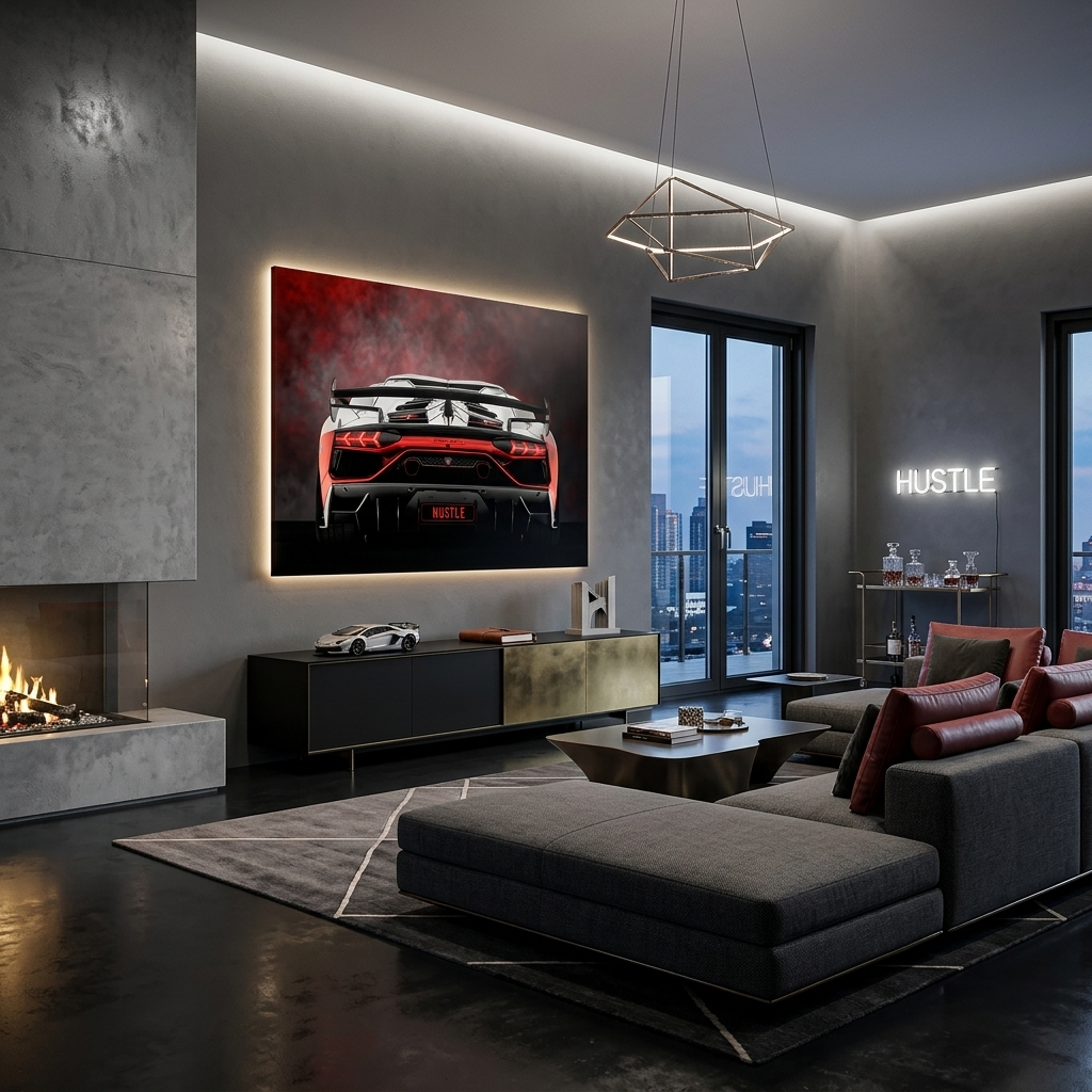Leinwandbild „Roter Ferrari“