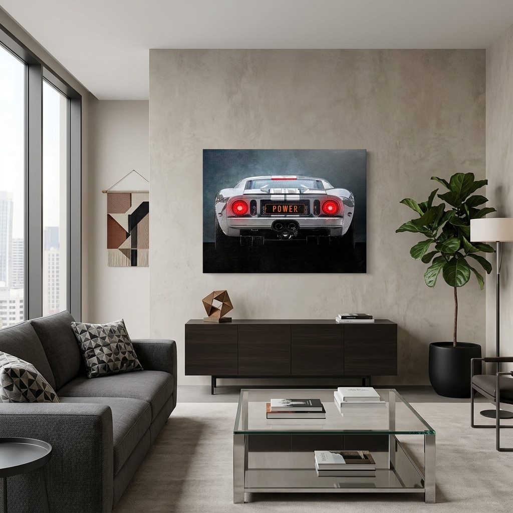FORD POWER BACKSIDE Canvas Wall Art