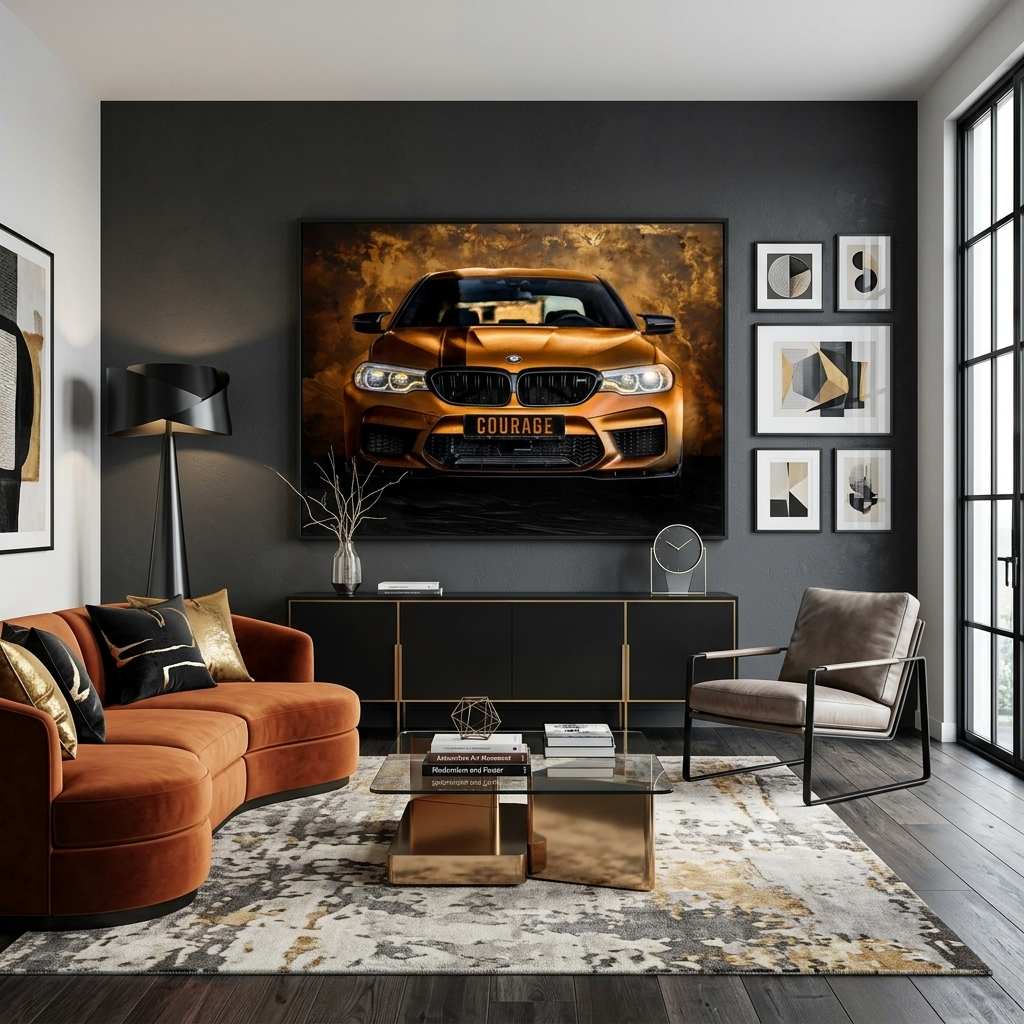 Leinwandbild „Roter Ferrari“