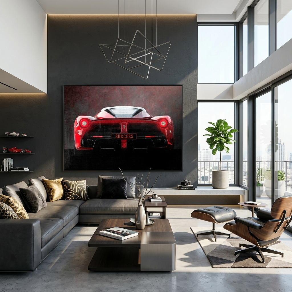 Leinwandbild „Roter Ferrari“