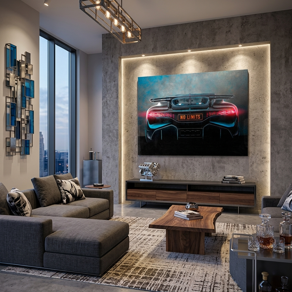 Leinwandbild „Roter Ferrari“